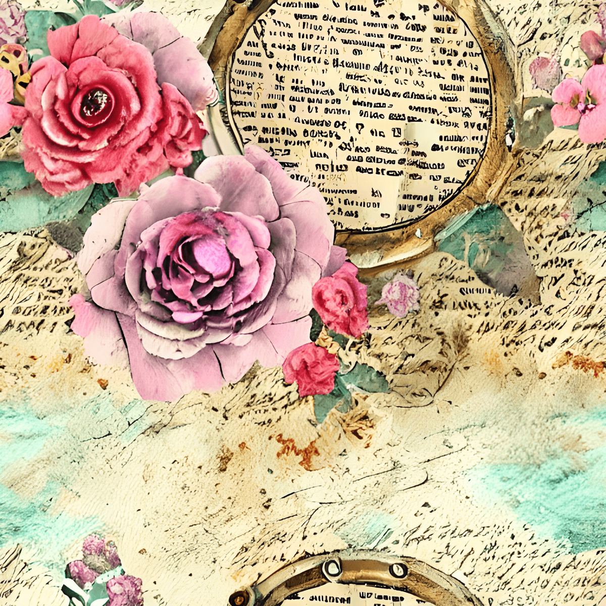 Vintage Floral Collection- Vinyl 8