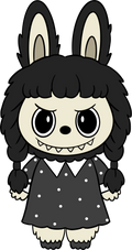 Halloween Labubu Wednesday