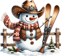Western Christmas Collection -Snowman 2
