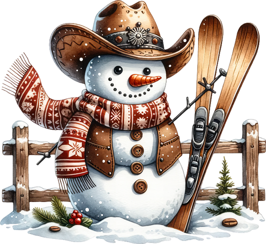 Western Christmas Collection -Snowman 2