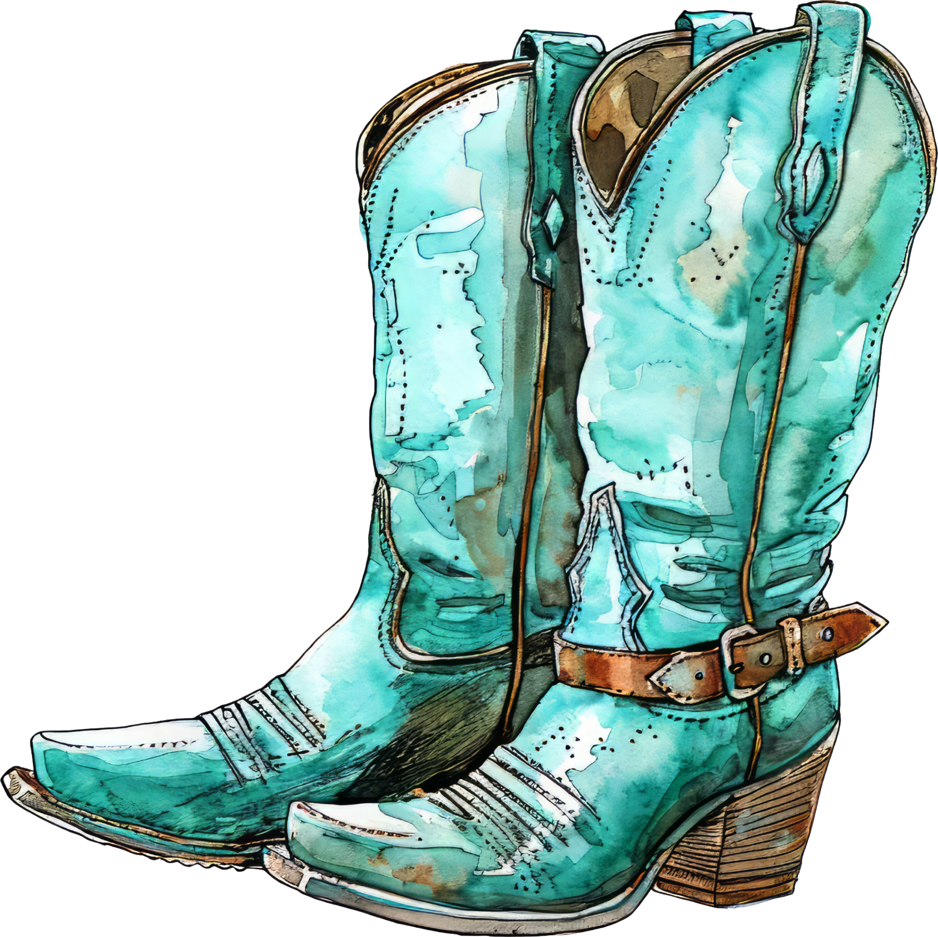 Western Christmas Decal 24