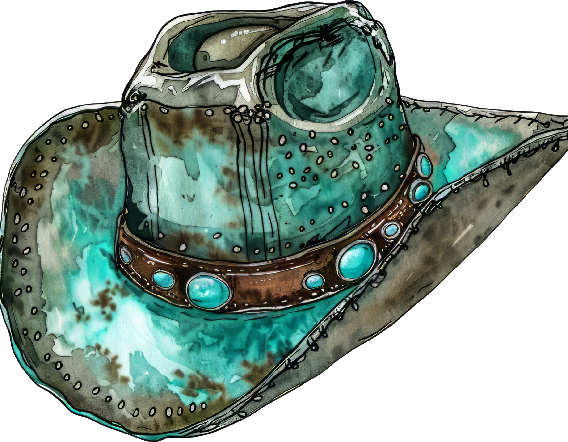 Western Christmas Decal 23