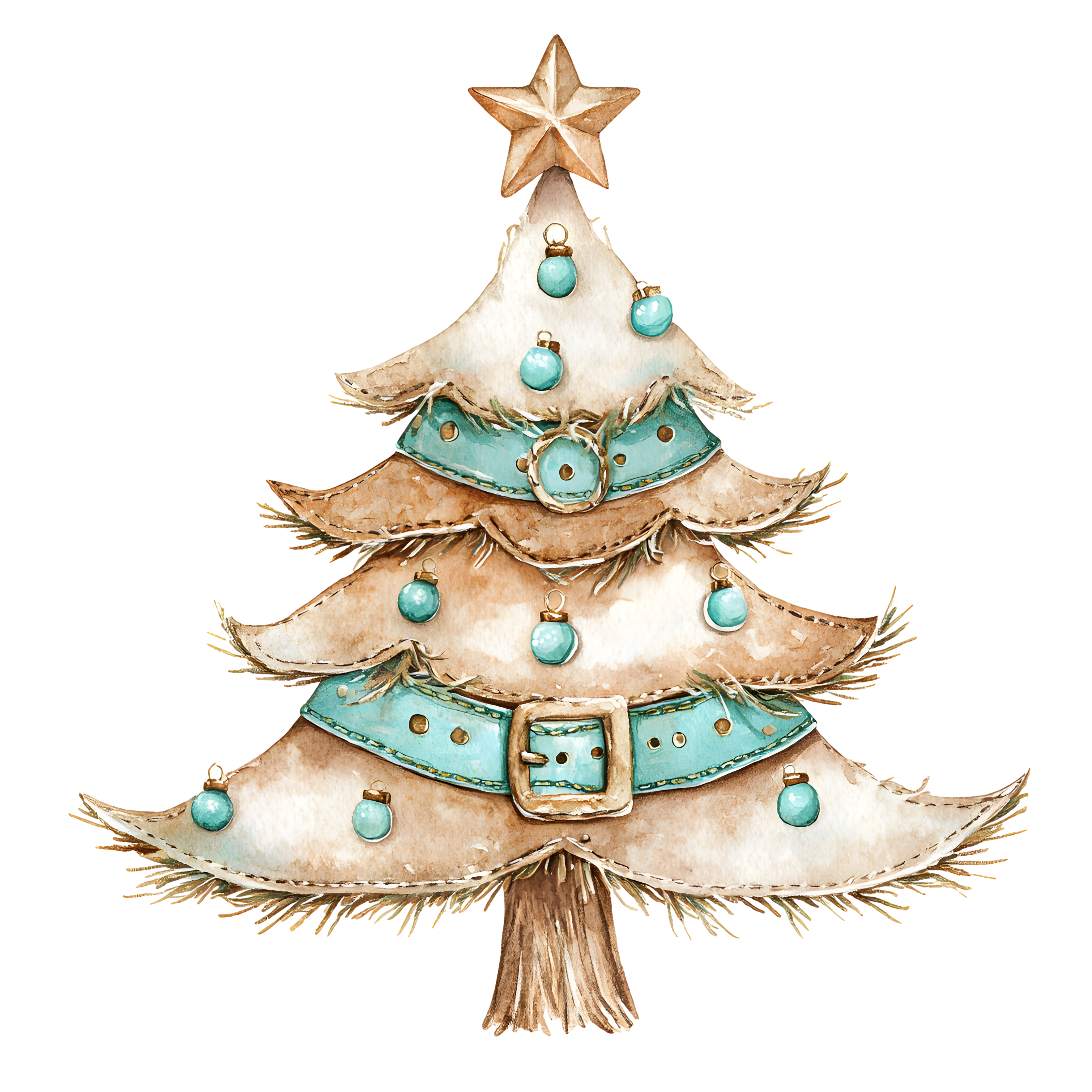 Western Christmas Decal 11