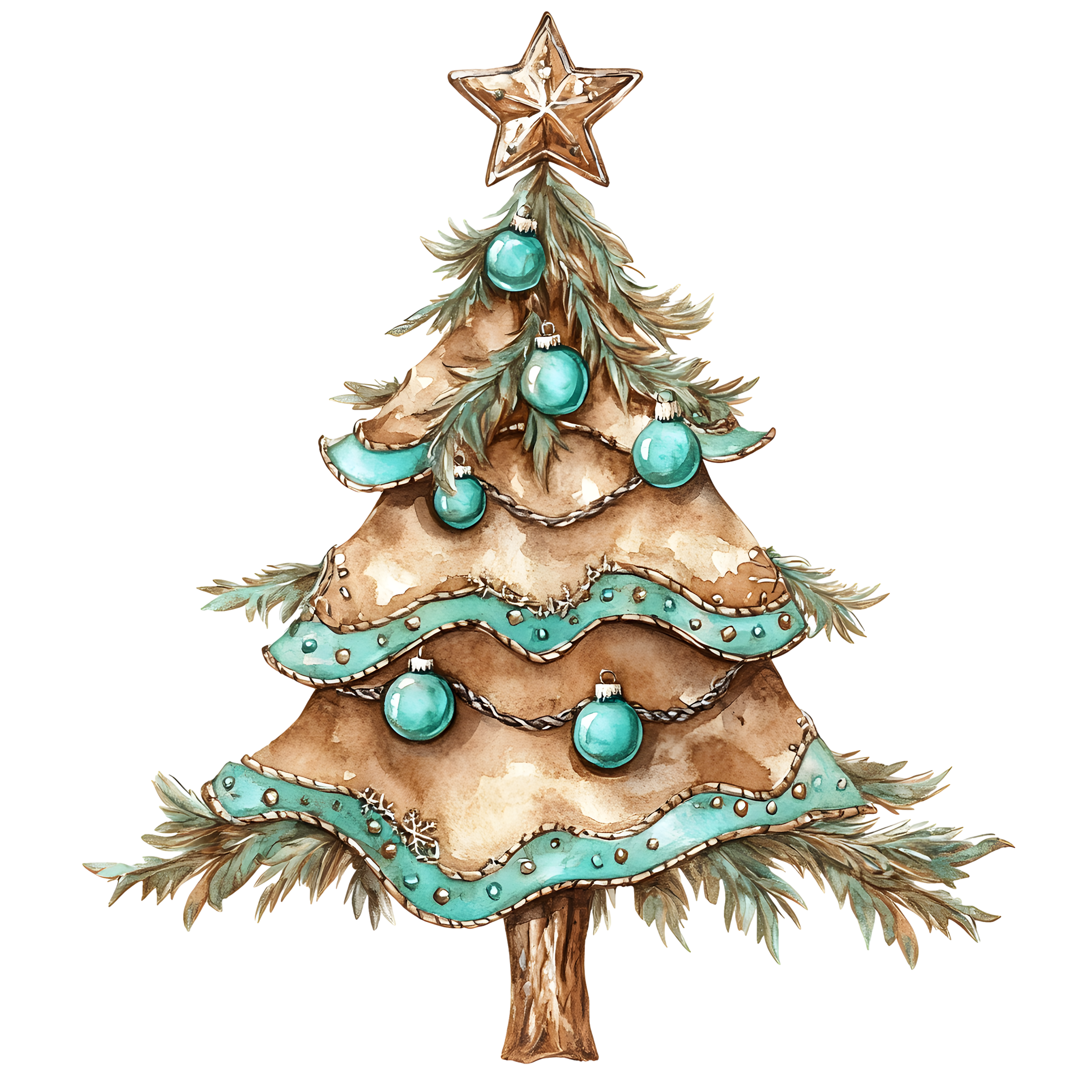 Western Christmas Decal 10