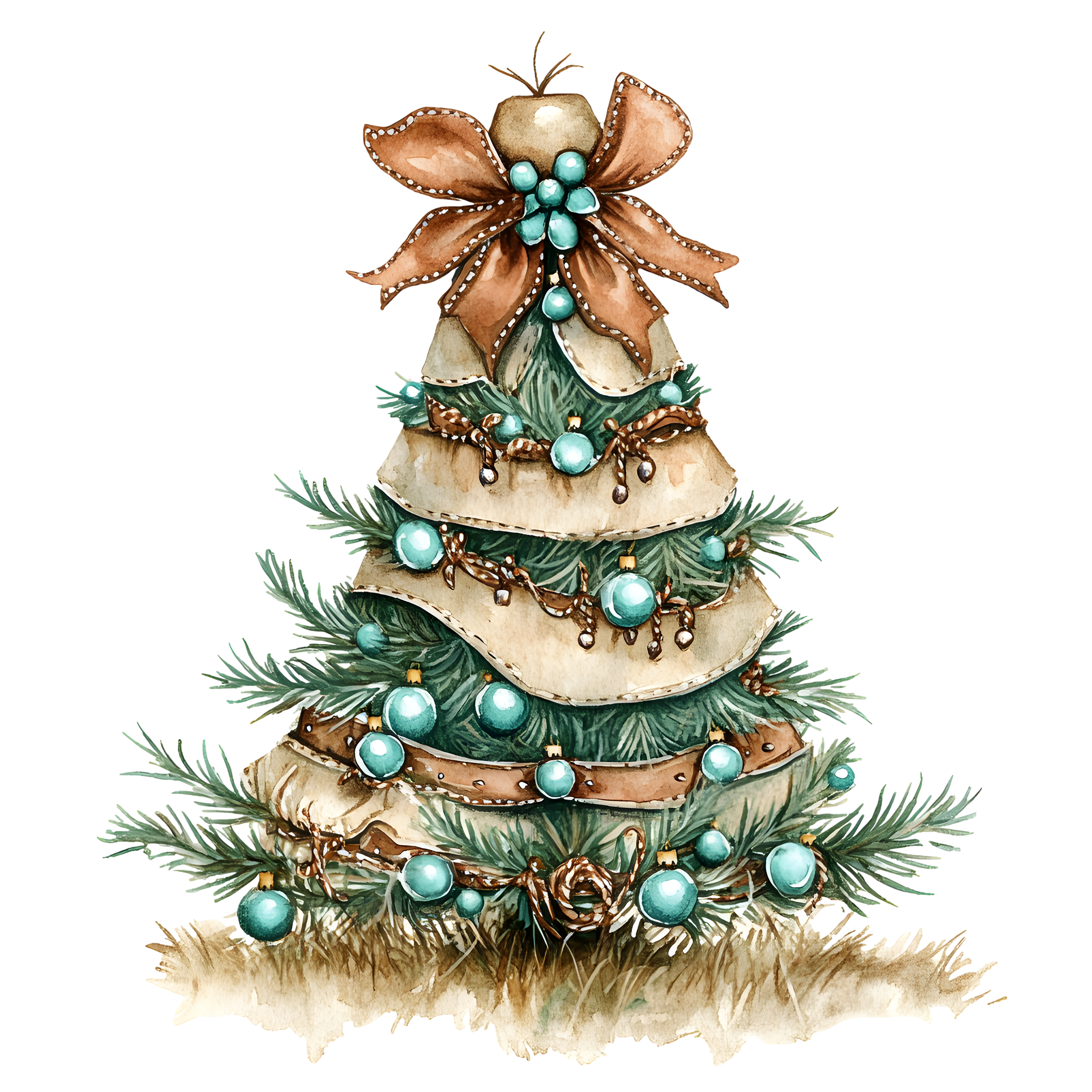 Western Christmas Decal 8
