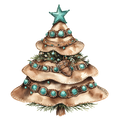 Western Christmas Decal 7