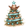 Western Christmas Decal 18