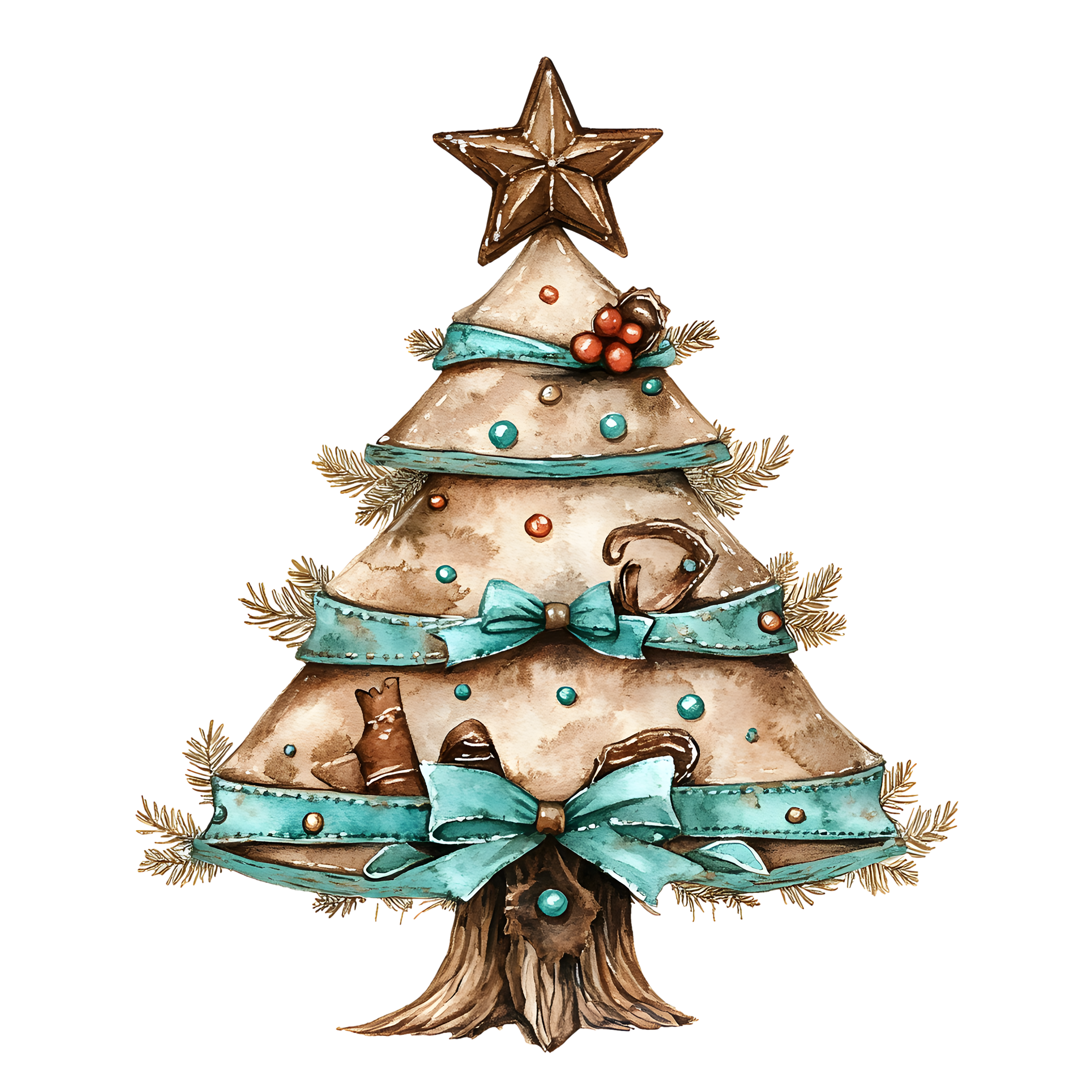 Western Christmas Decal 16