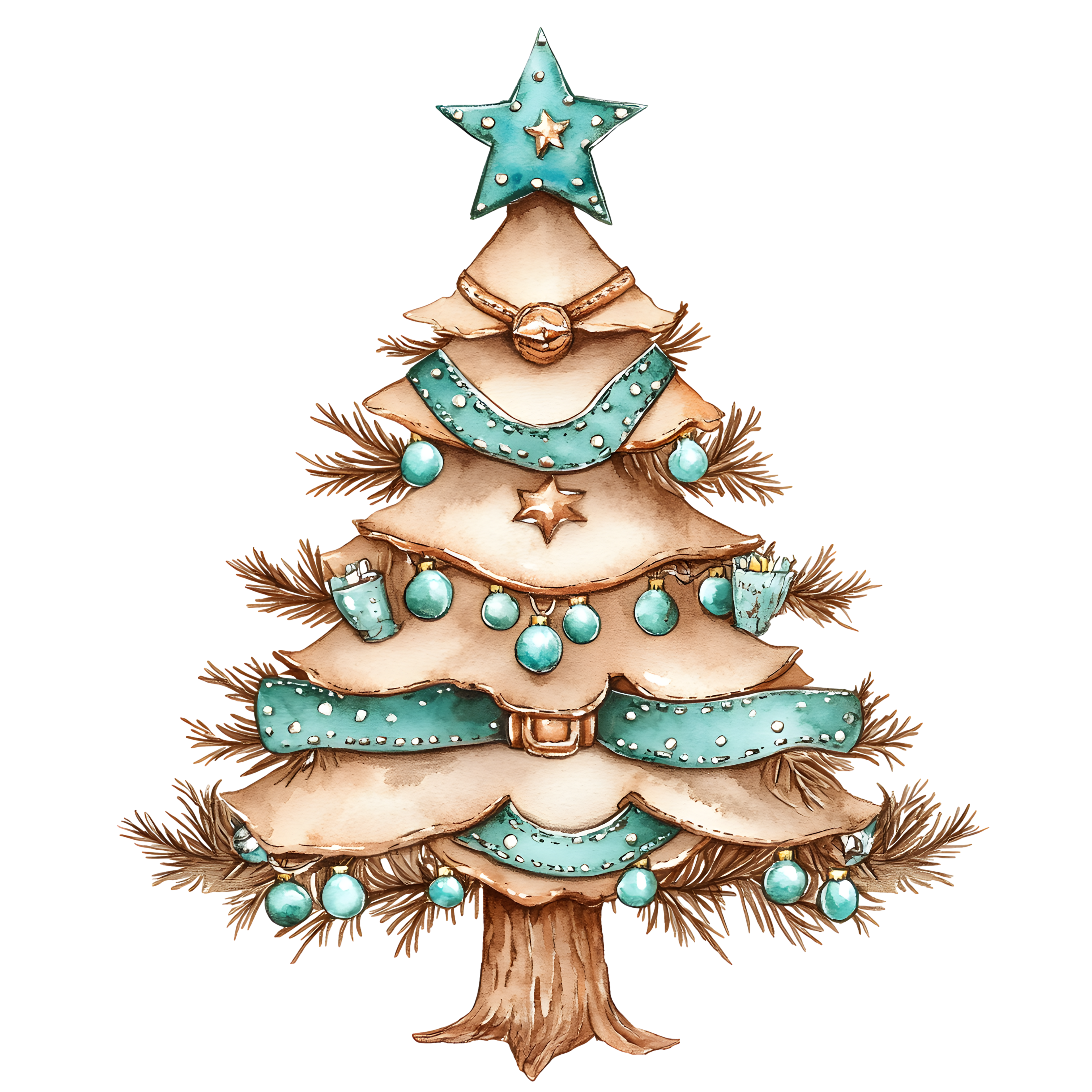 Western Christmas Decal 14