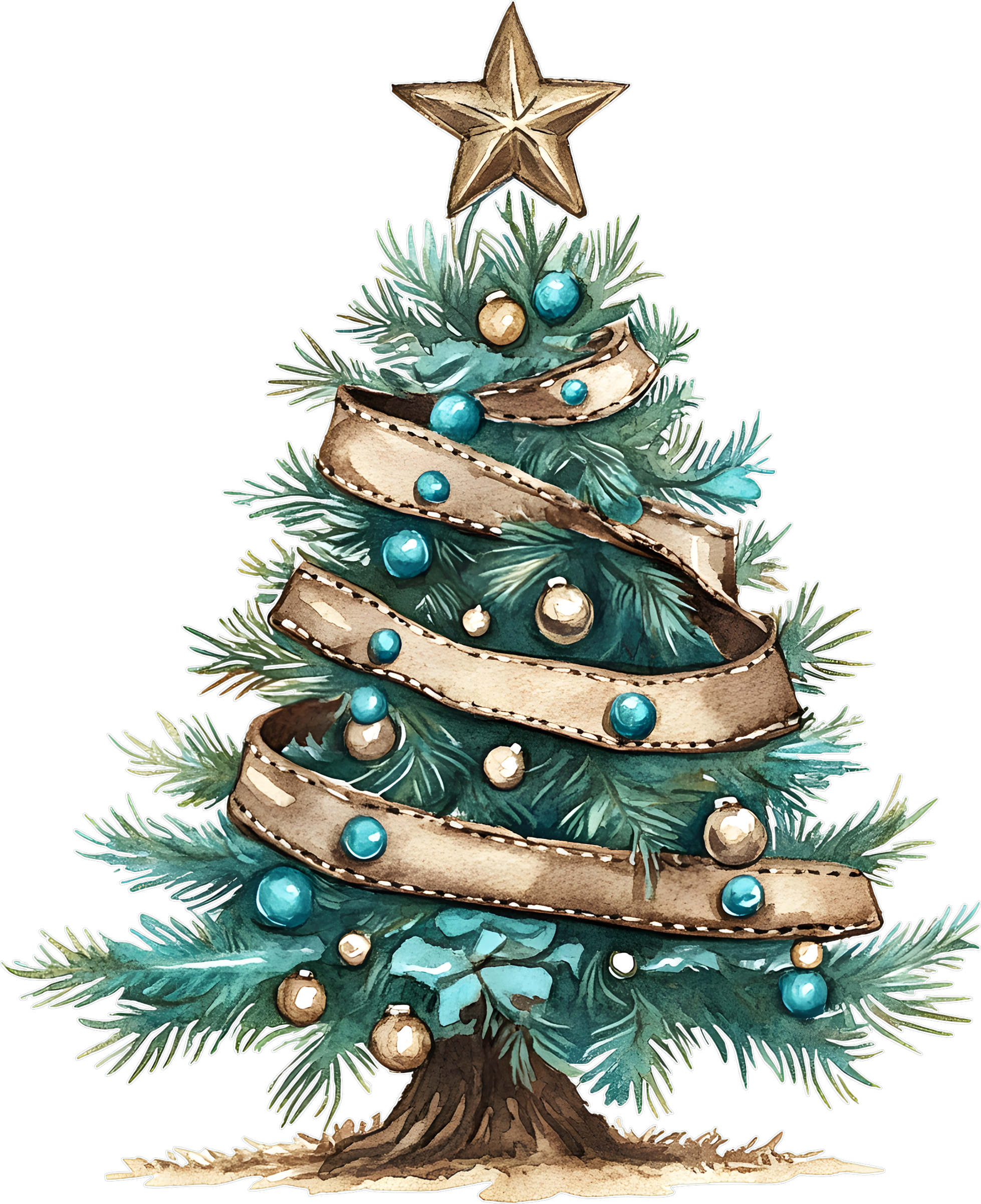 Western Christmas Decal 13