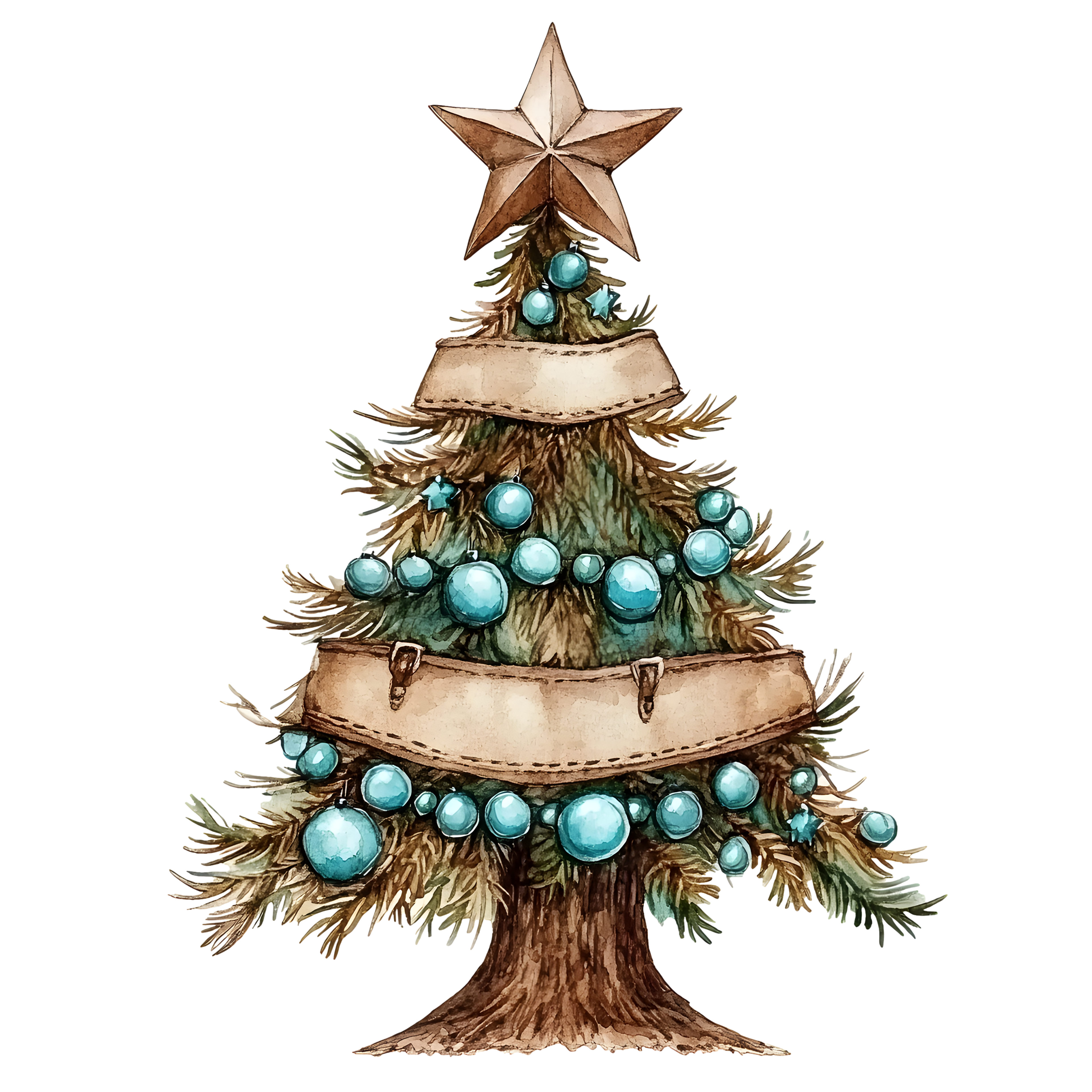 Western Christmas Decal 12