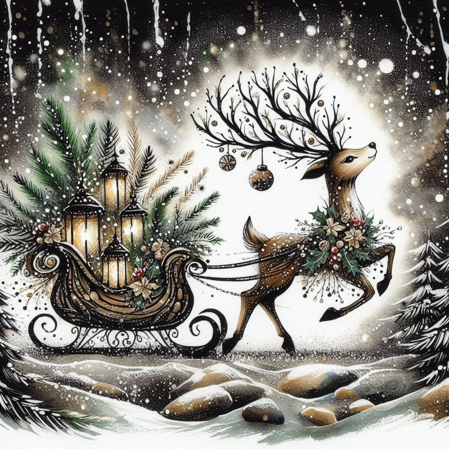 Winter Deer -Vinyl 1