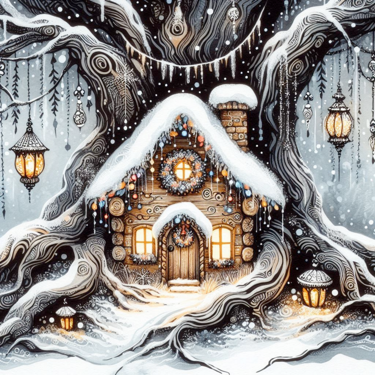 Winter Wonderland Fairy House Collection