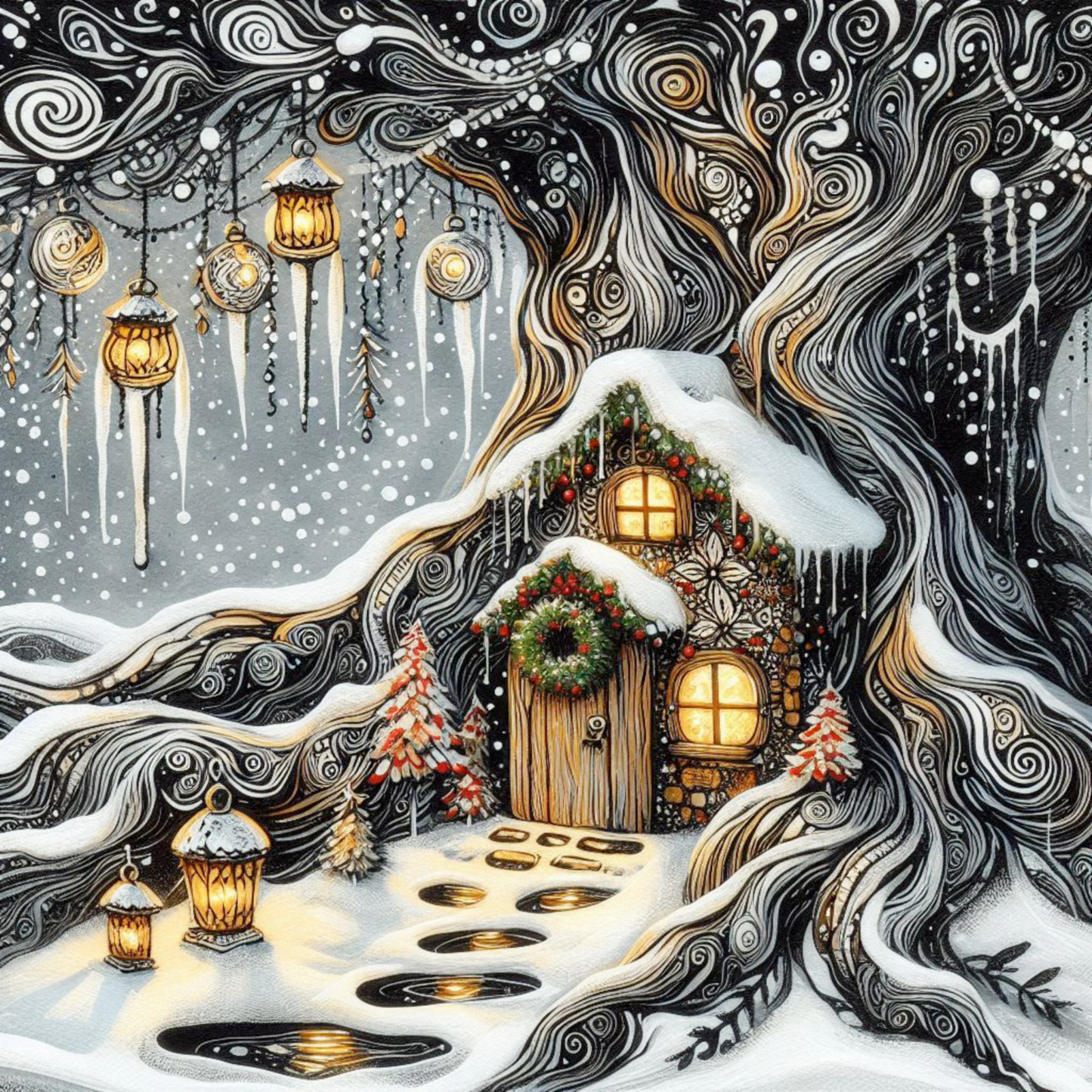 Winter Wonderland Fairy House Collection