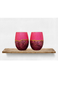 Geode Style Wine Glasses/Set of 2