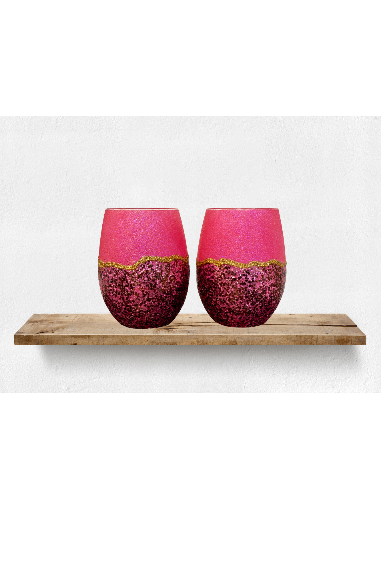 Geode Style Wine Glasses/Set of 2