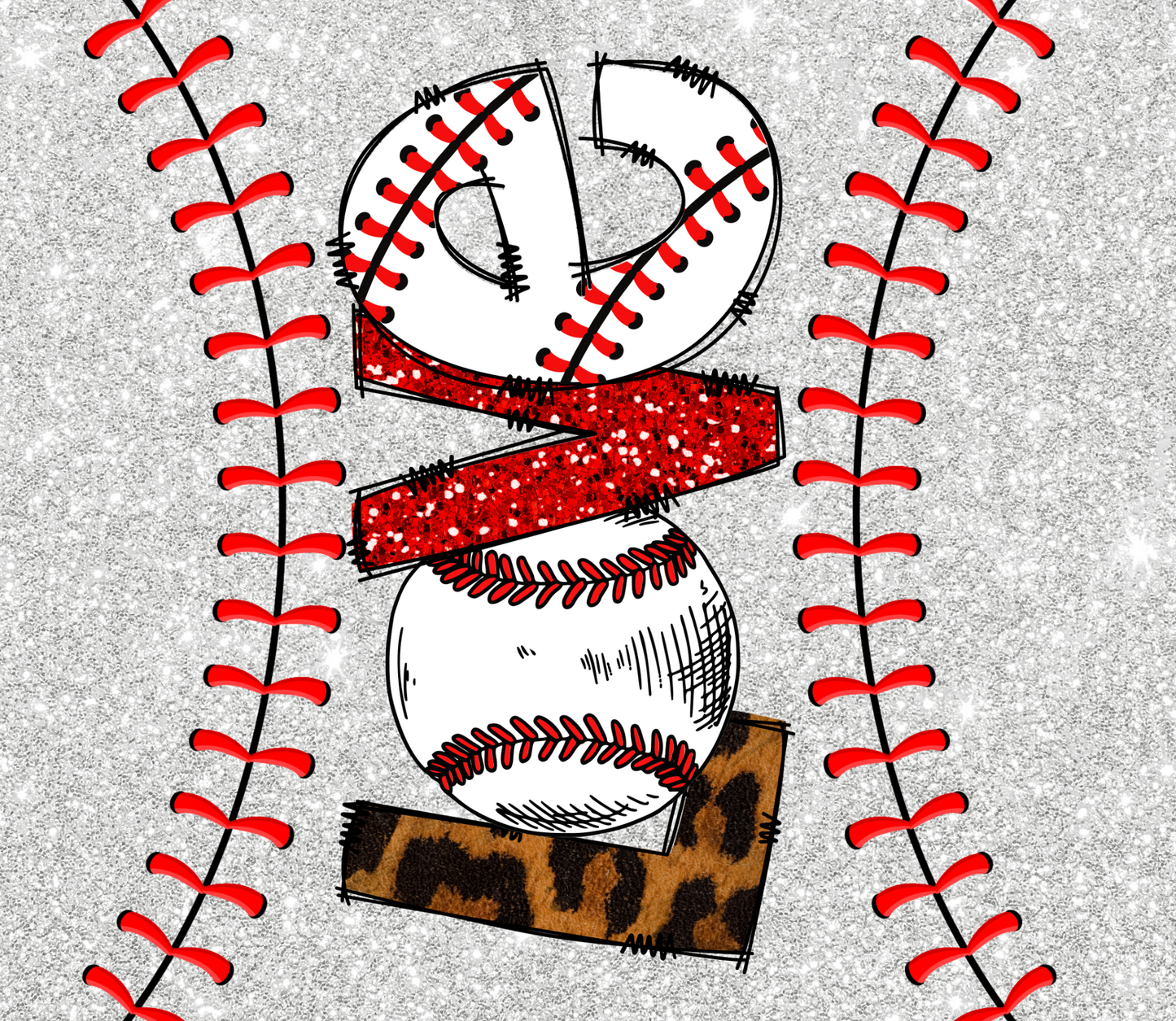 LOVE-Baseball Vinyl Wrap