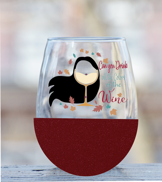 Pocahontas wine glass