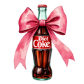 Diet Coke Bow Decal
