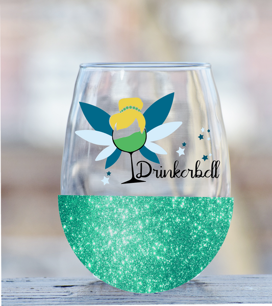 Tinkerbell-drinkerbell wine glass