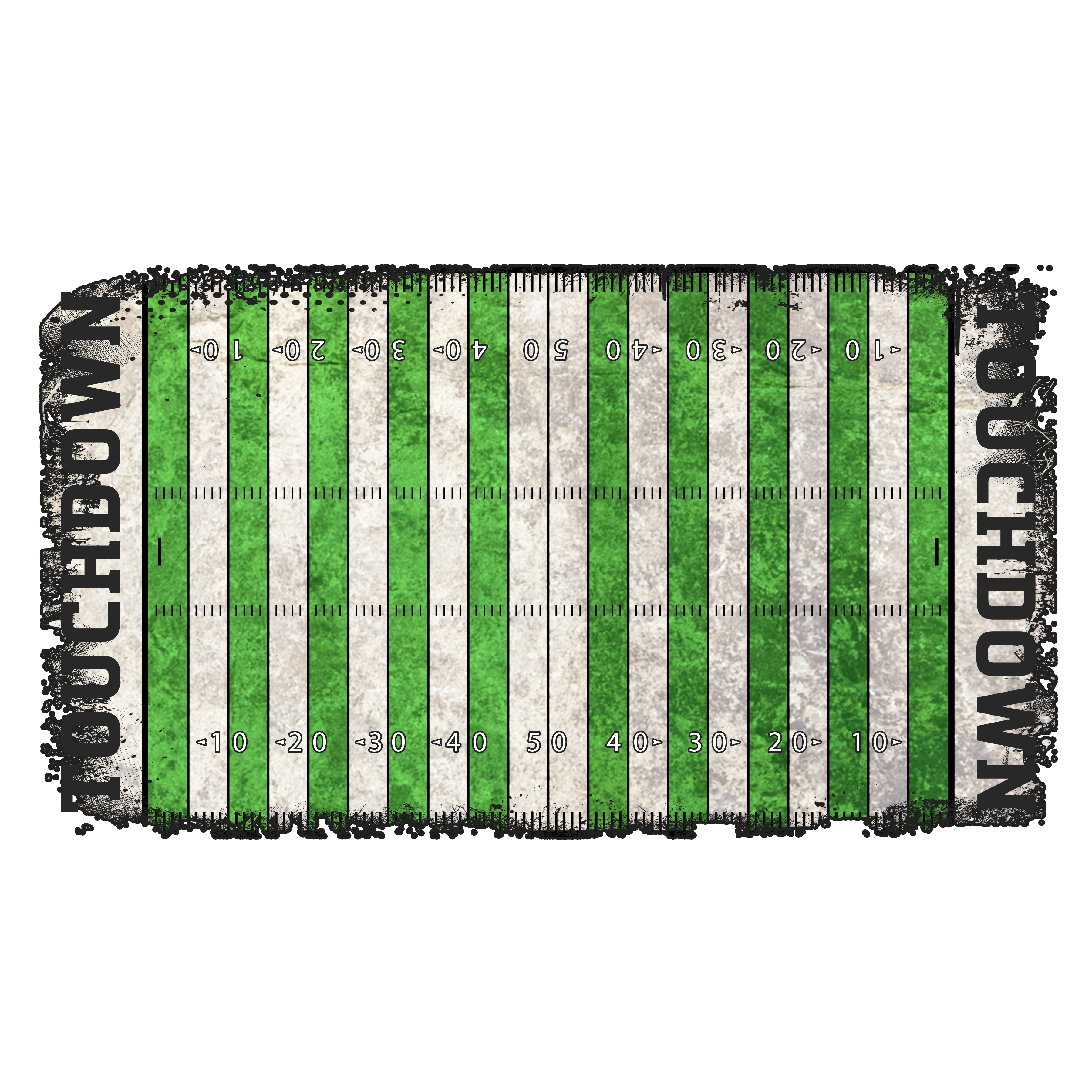 Grungy Football Field Vinyl