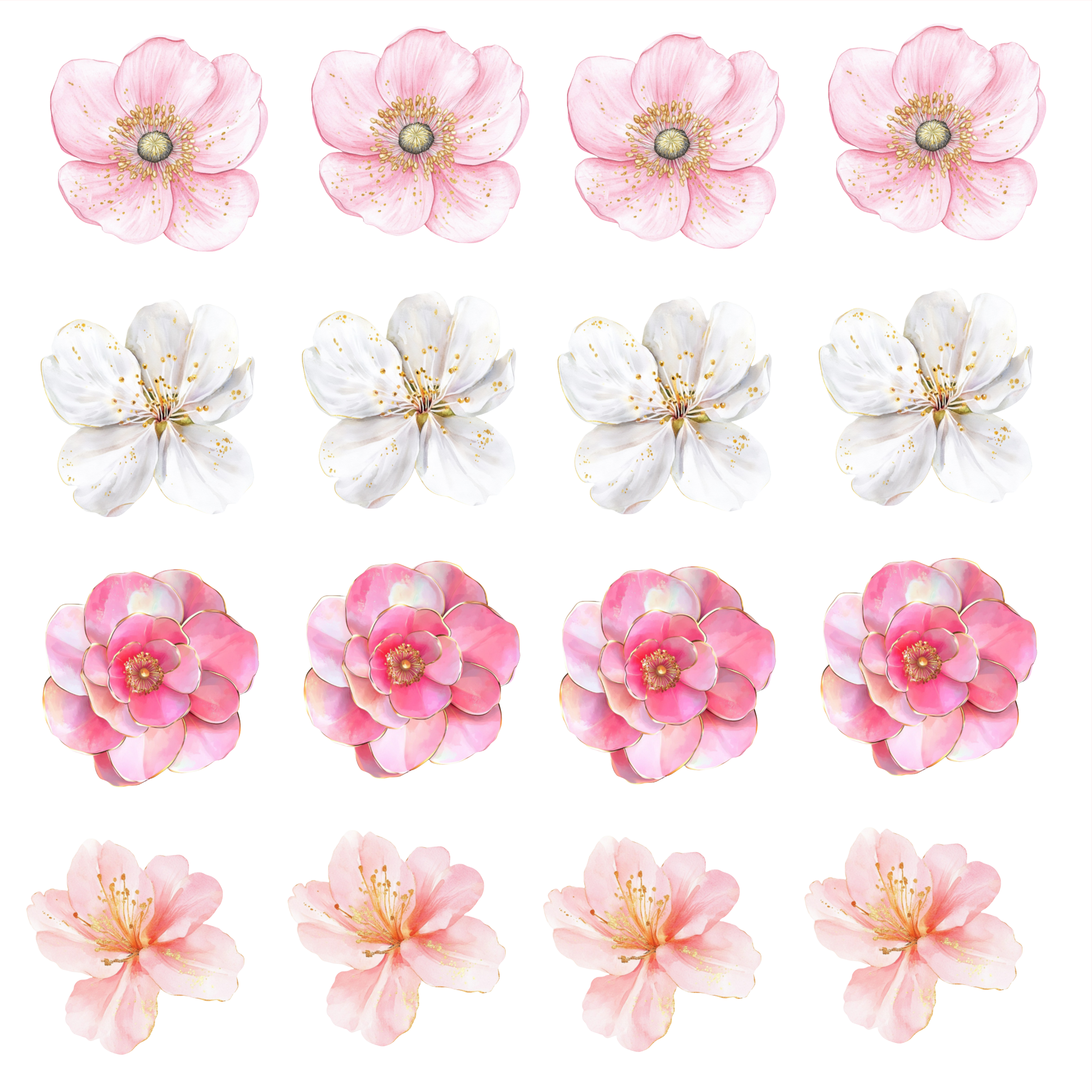 Petals & Pistols Floral Element Sheet