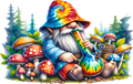 Smoking Gnome Decal