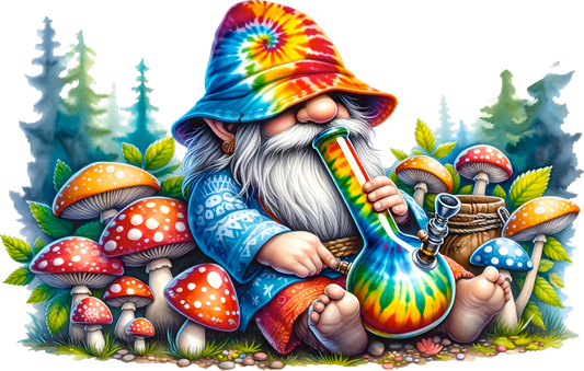 Smoking Gnome Decal