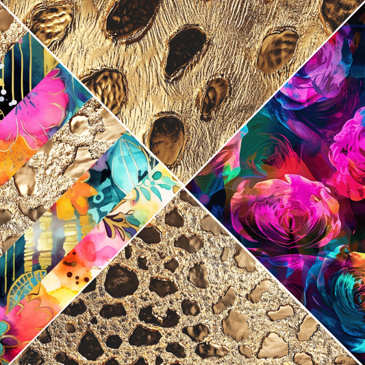 Gold Leopard Mixed Media 3