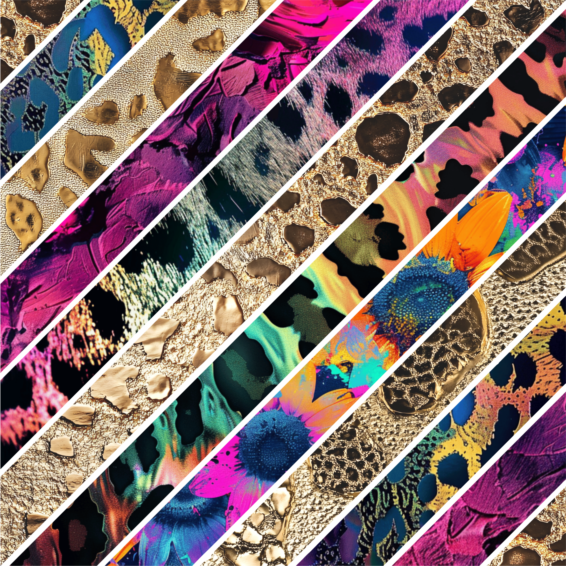 Gold Leopard Mixed Media 7