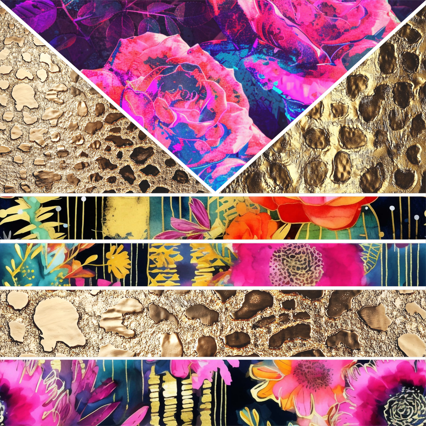 Gold Leopard Mixed Media 8