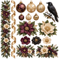Tarolee's Gothic Christmas- Element Sheet 1