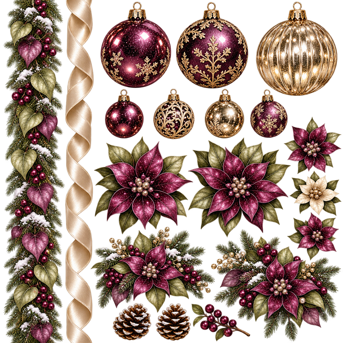 Tarolee's Gothic Christmas- Element Sheet 5