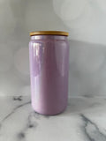 16oz Glass Can- Shimmer