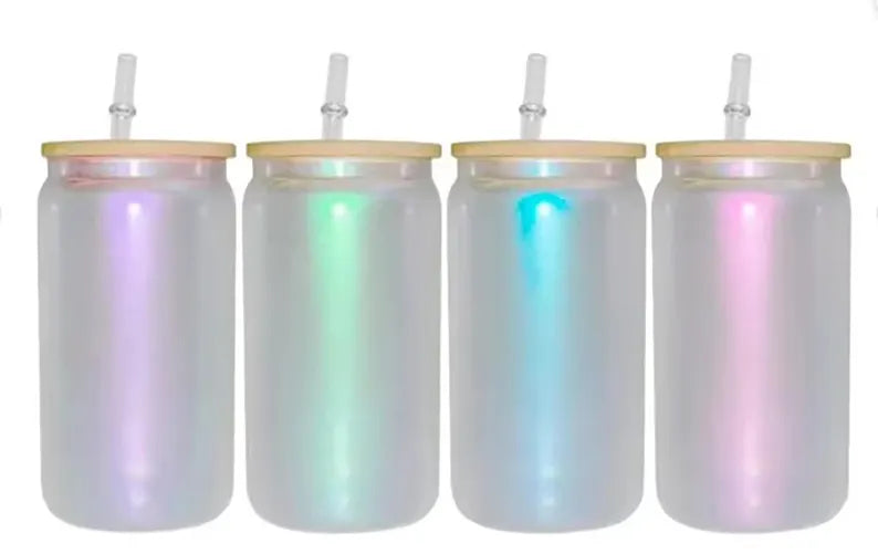 16oz Glass iridescent