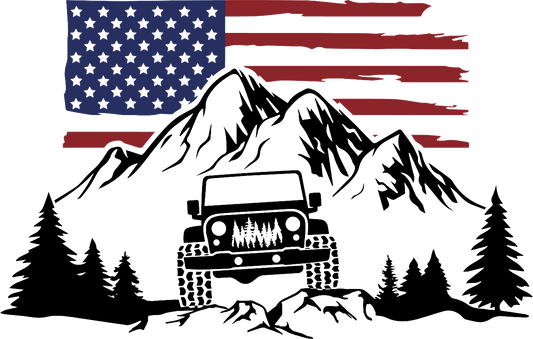 Jeep Mountain Decal
