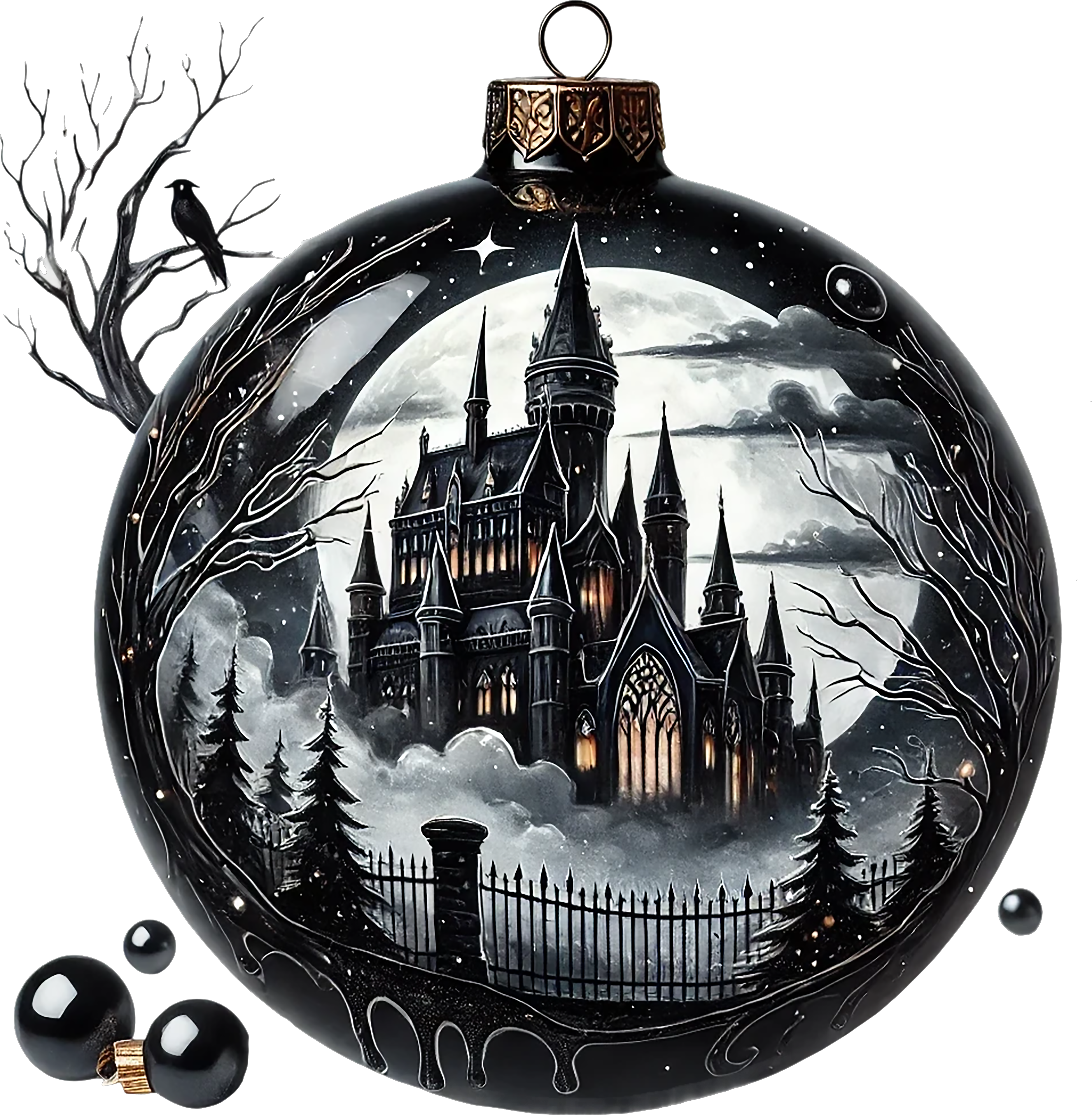Gothic Christmas Decal 90