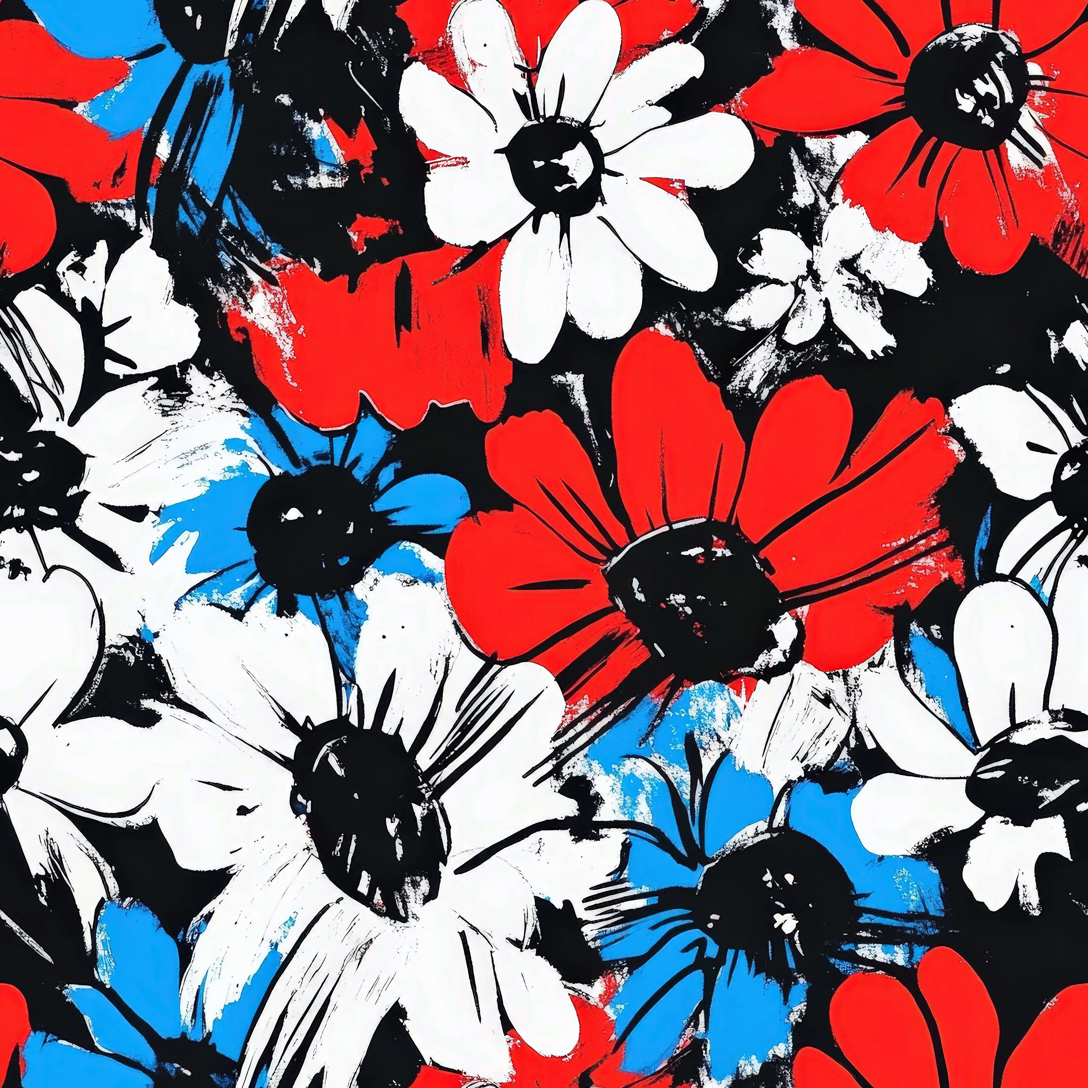 Bright Flower Patriotic Vinyl 4