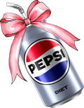 Diet Pepsi Bow Decal