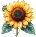 Zaddy's Heifers Collection 9- sunflower decal