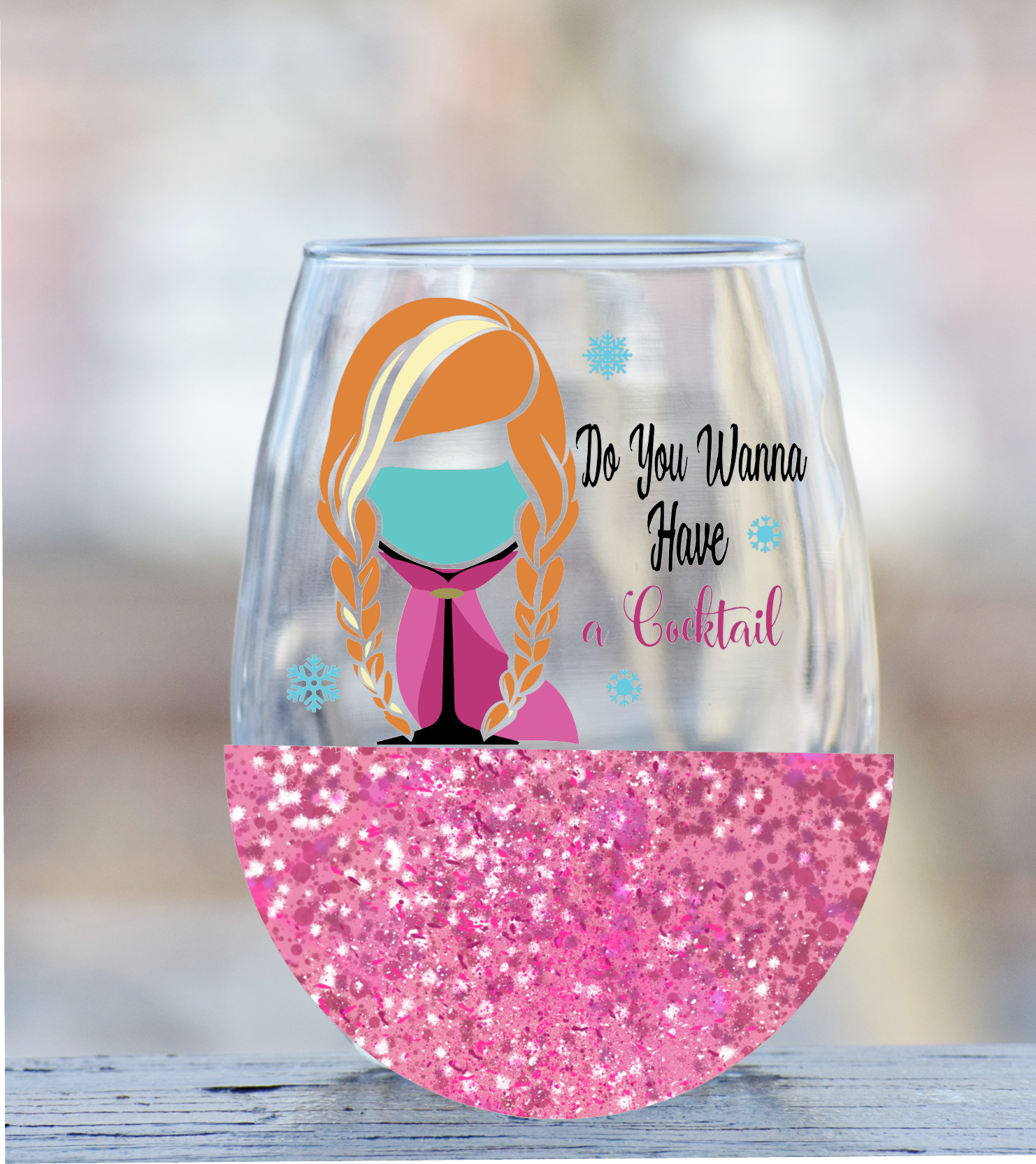 Anna-Frozen Princess Wine Glass