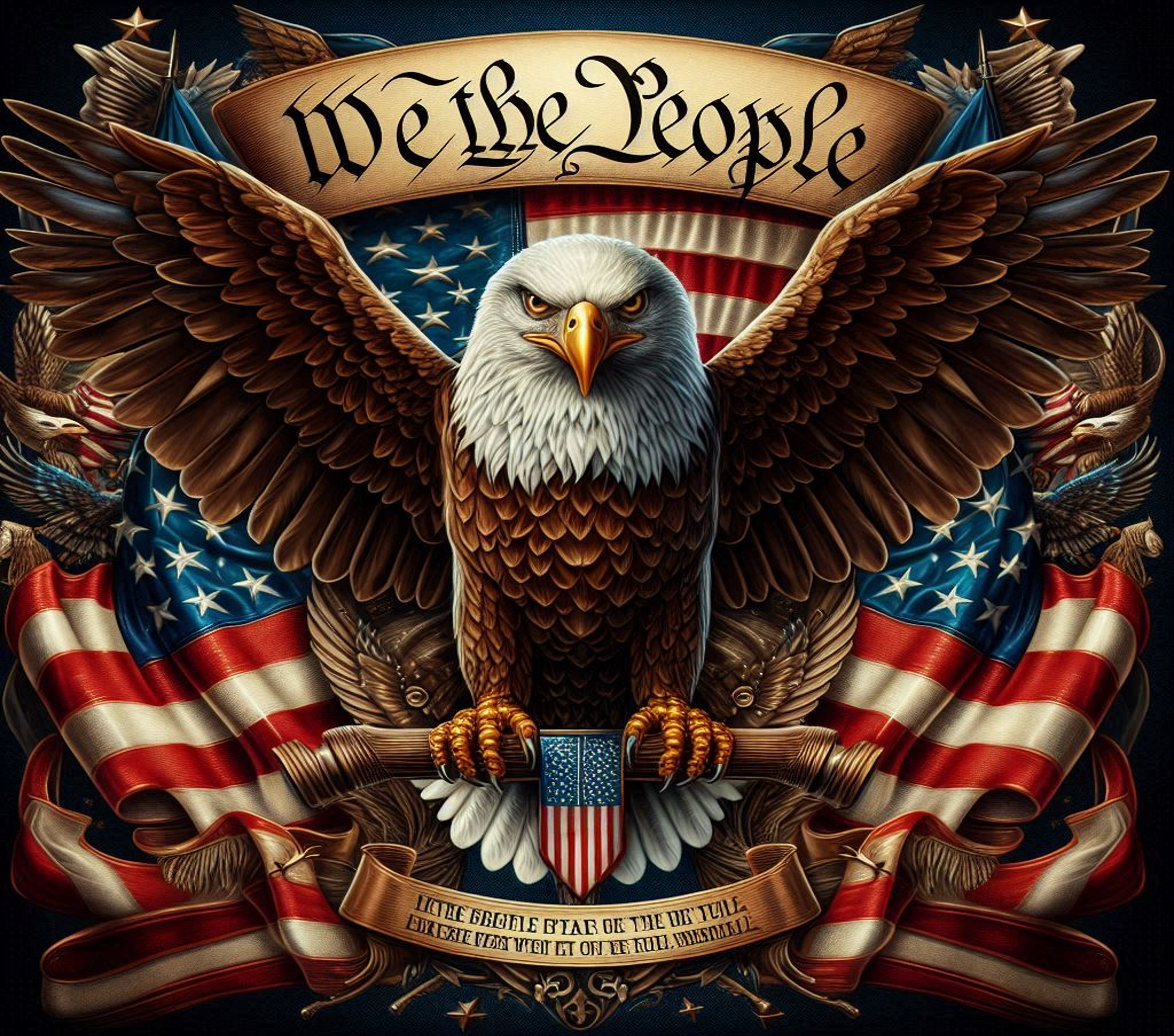 We the People Eagle Wrap